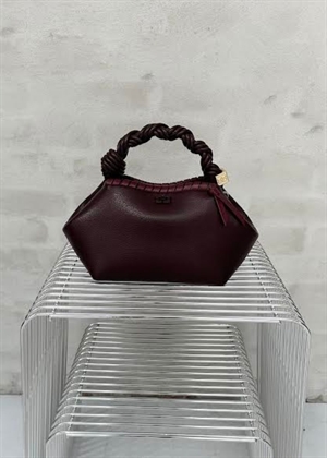 Bou small tressé bag Bitter Chocolate C2100052 Ganni 